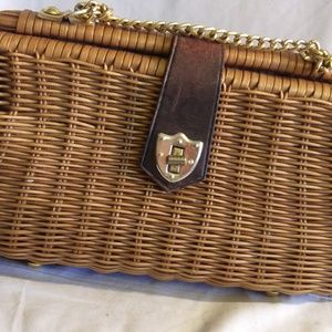 Vintage Woven Straw Purse